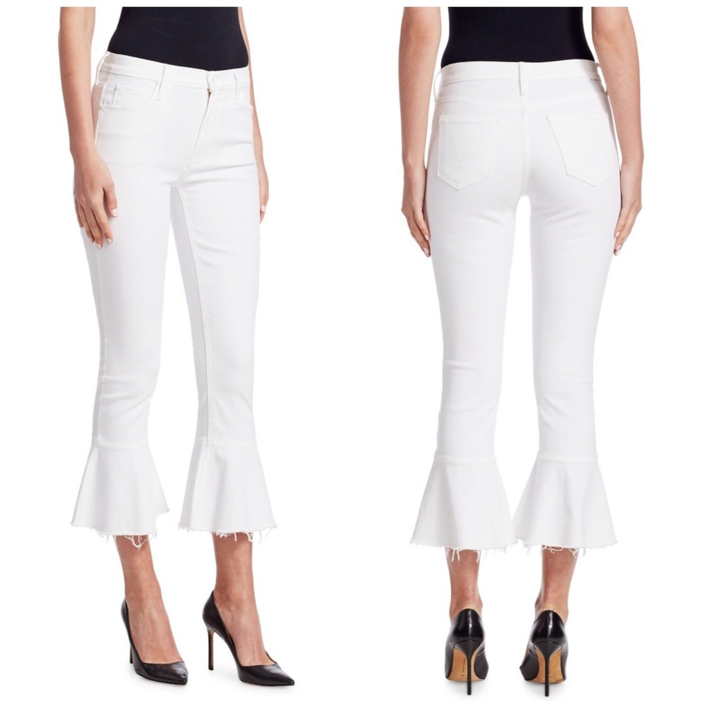 ❤️SOLD❤️ Mother The Cha Cha High Waist Skinny Crop Flare 28 - Picture 1 of 8